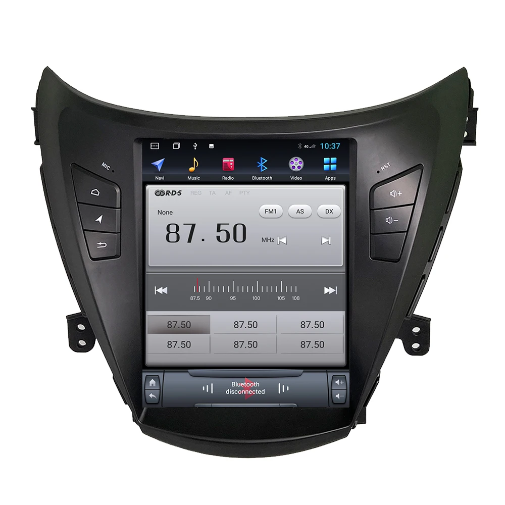 ZOYOSKII Android 9 0 10 4 дюймов автомобильное радио GPS bluetooth навигация для hyundai elantra 2012