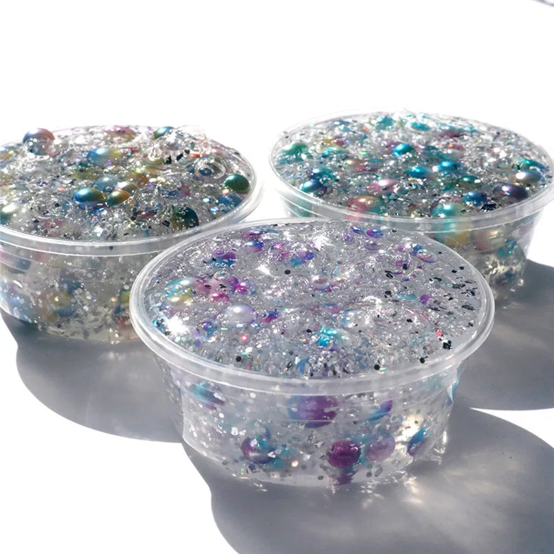 Слизи красивый цвет цветной Лизун милый жемчуг дети снятие стресса глиняные