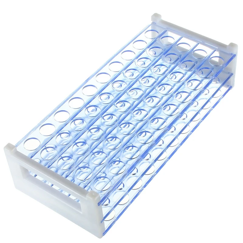 

Plastic Test Tube Stand Bracket Rack For 12-13MM Test Tubes 50 Hole Positions