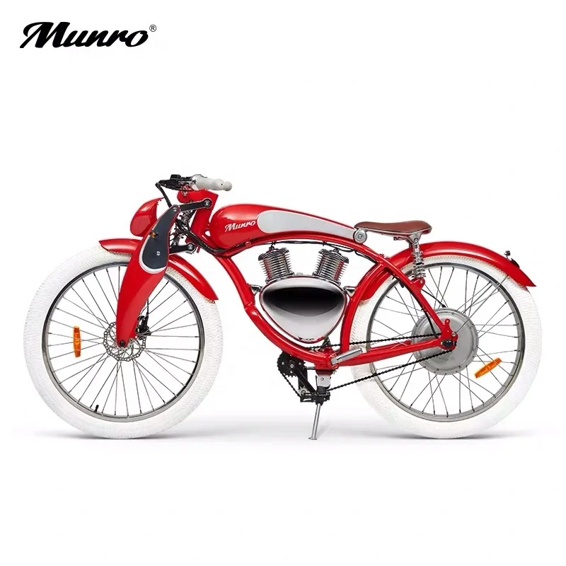 Munro 2 0 Fun Ride 26 дюймов Ретро электровелосипед с толстыми шинами электрические