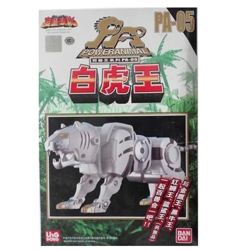 

BANDAI Power Animal PA-05 Super Sentai фигурка героя Коллекция игрушек аниме Jungle Force деформированная модель робота игрушка подарок для детей Белый