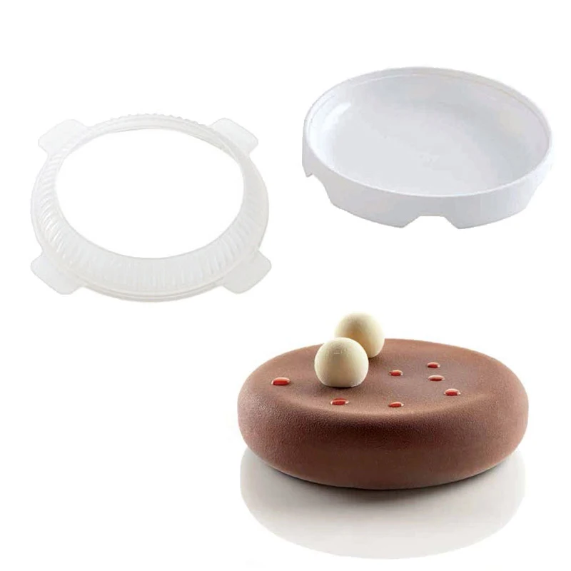 

1set Round Eclipse Silicone Cake Mold For Mousses Ice Cream Chiffon Cakes Baking Pan Decorating Accessories Bakeware Tools