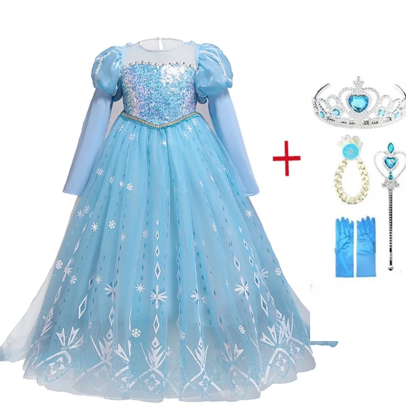 

Baby Girls Cosplay Costume For Kids Halloween Princess Dress Up For Girl Birthday Ball Gown Party Dress For Children 4-10 Yrs