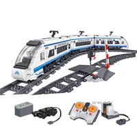 941pcs technical rc high speed train model with battery motor parts remote control electric power building blocks toys for kids