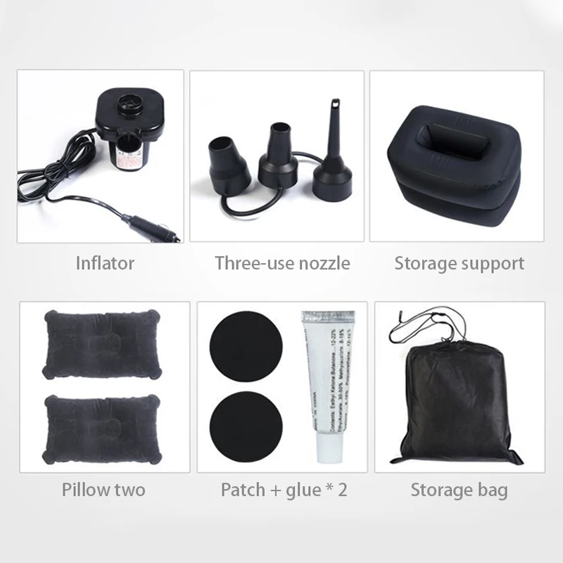 Автомобильная надувная кровать переносная подушка для заднего сиденья надувной