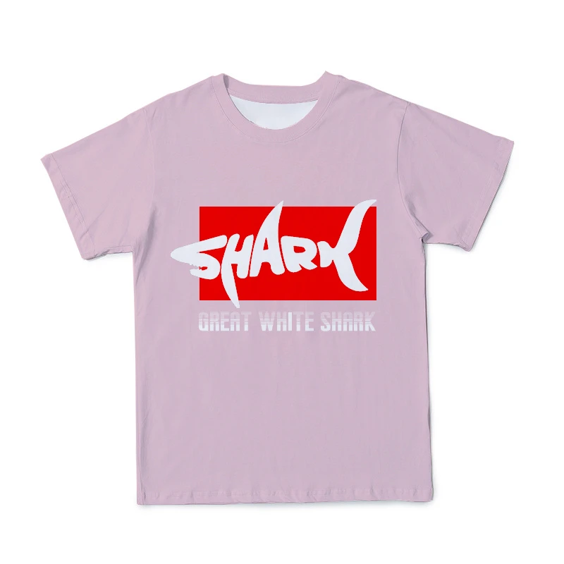 

2021 New Men's And Women's Shark Color 3D Printed Summer Casual T-Shirt