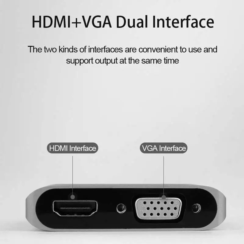 USB3.0 к HDMI VGA адаптер HD 1080P мульти дисплей 2 в 1 USB конвертер аудио видео кабель для