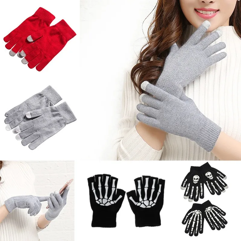 

Women Touch Screen Winter Gloves Autumn Warm Gloves Wrist Mittens Driving Ski Windproof Glove Luvas Guantes Full Finger