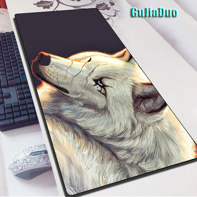 GuJiaDuo яркий и ужасный волк картинка коврик для мыши 80x40 игровой скоростной