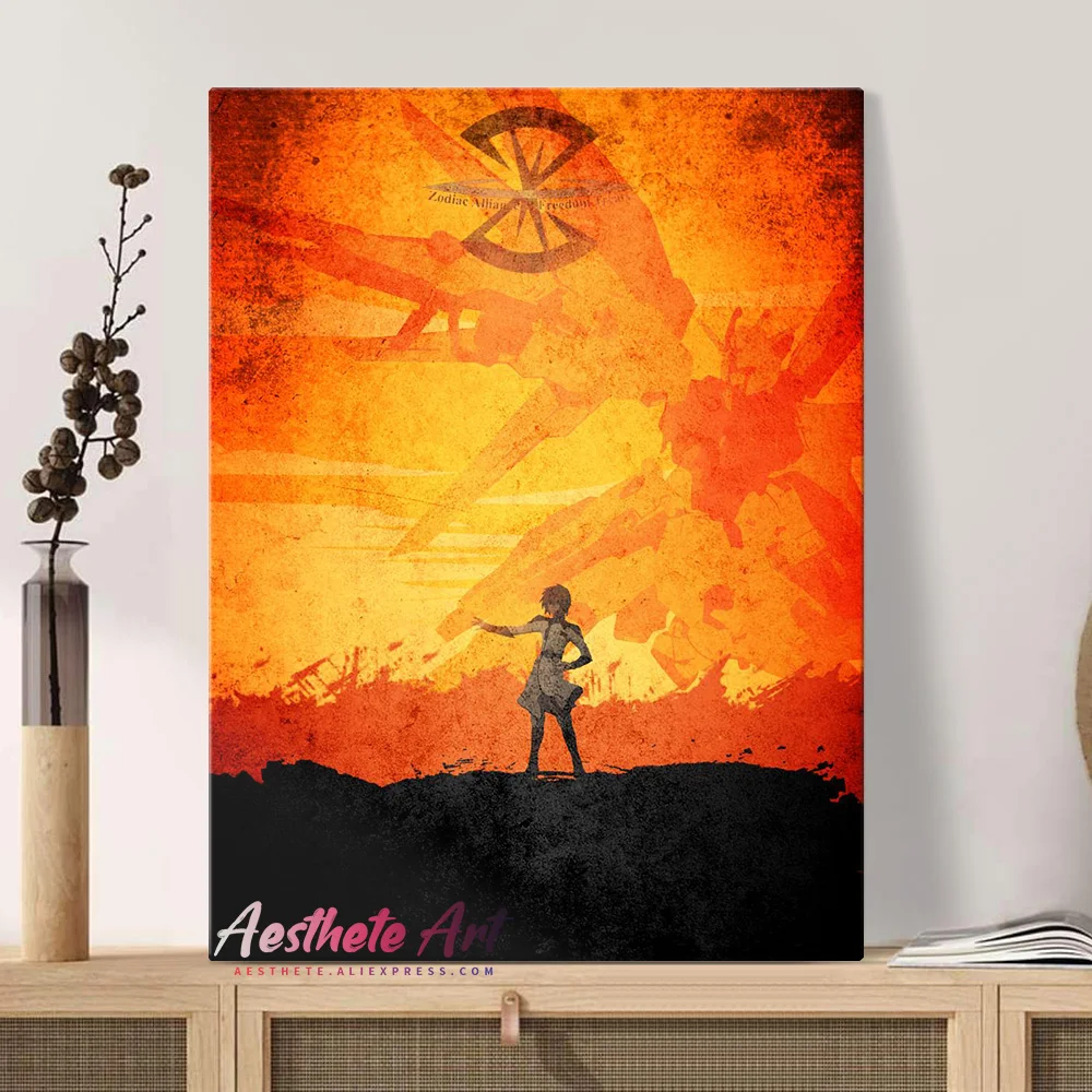 Декоративная настенная Картина на холсте с принтом |