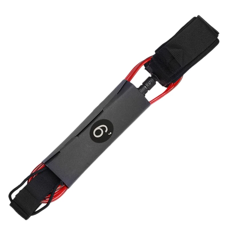 

New-TPU Surfboard Leash, Stand Up Paddle Board 6Feet 5mm Coiled Spring Leg Foot Rope Surfing Leash for Surfboard