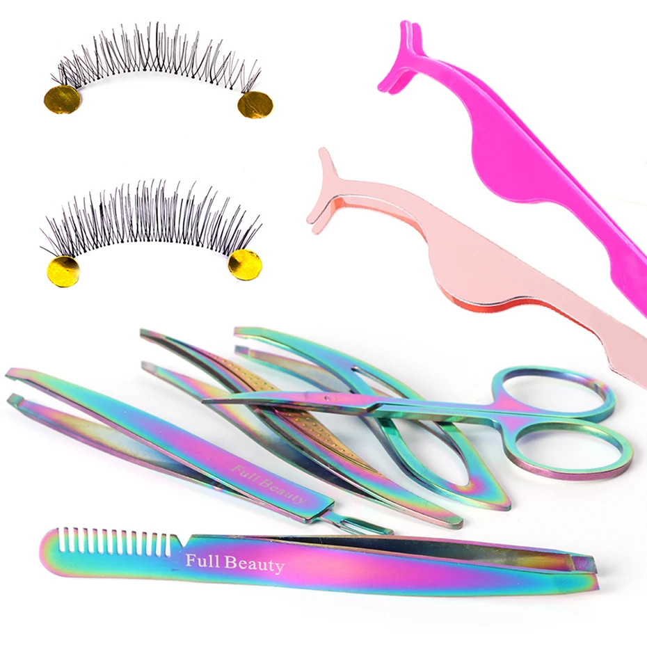 1 шт. натуральные накладные ресницы тонкая лента Профессиональный пинцет для