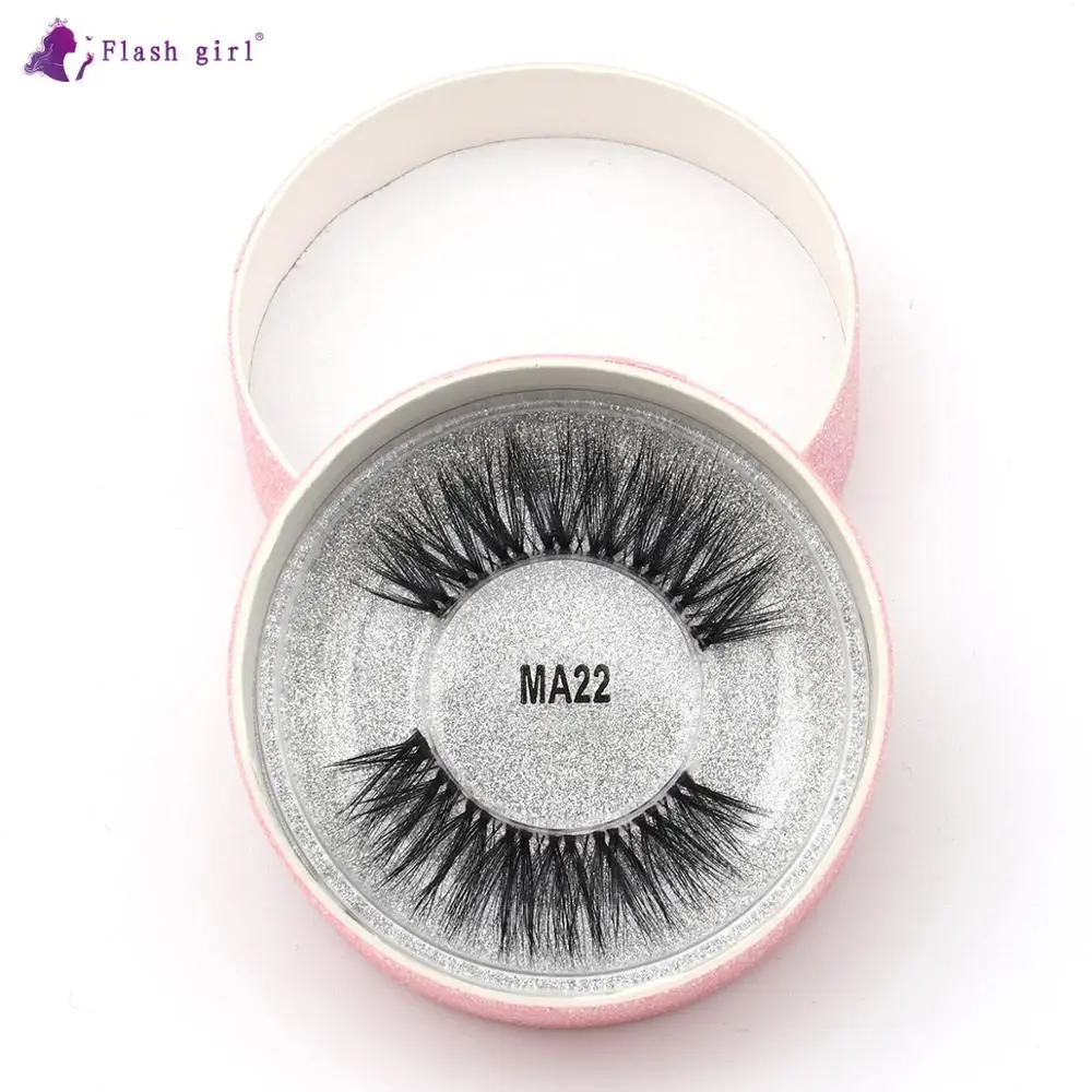 

MA22 3D Eyelashes Wholesale Mink Lashes Natural With Eyelash Beauty Supplies Makeup False Eyelashes Faux Cils Private Label