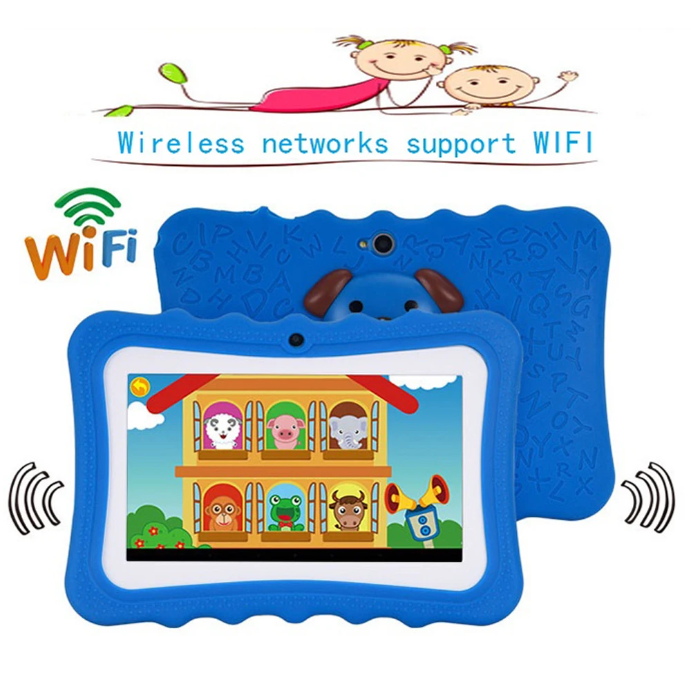 Q728 Children's Education and Learning Tablet PC 7 Google Android 4.4 Gingerbread Wifi Inch 8GB 512M 1024x600 Allwinner A33