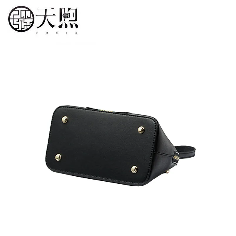 Pmsix Новинка Улучшенная модная сумка из натуральной воловьей кожи Роскошная