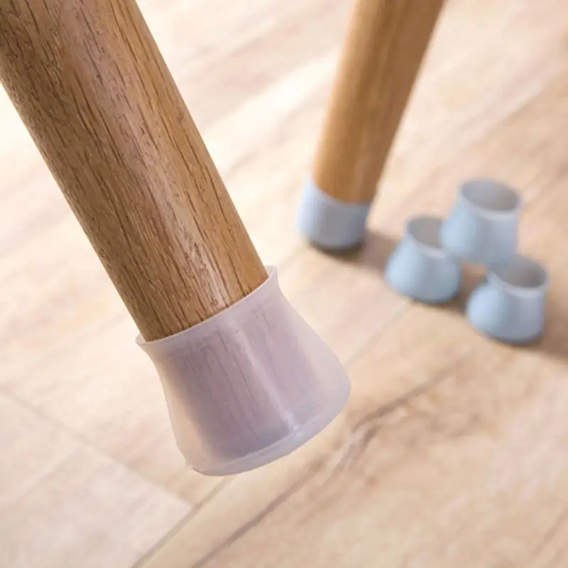 Коврик для ножек стула нескользящий защитный чехол из твердого дерева мебели и