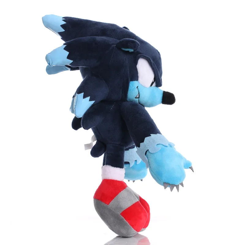 Новинка плюшевые игрушки Werehog с тенью 30 см голубой Ежик мягкая мультяшная