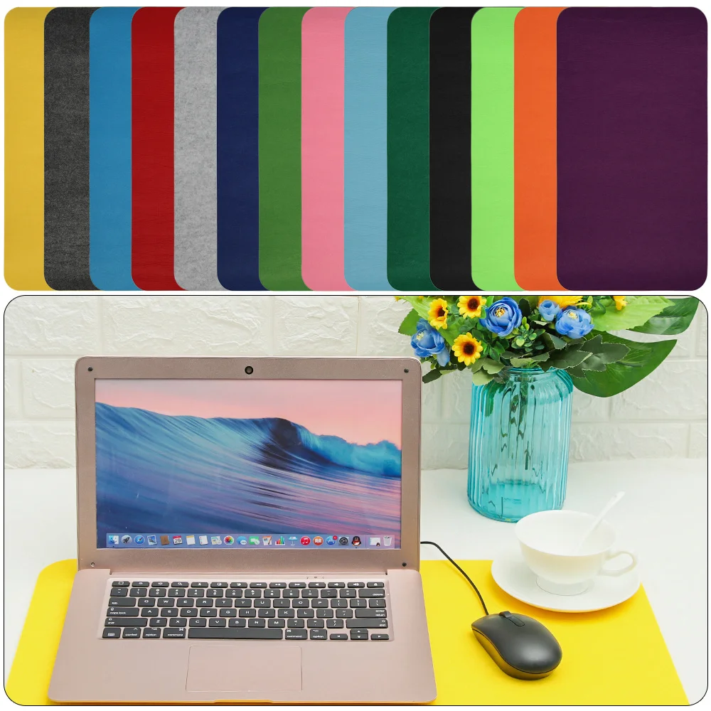 

630X330mm Large Size Office Mat Modern Table Pad Computer Desk Keyboard Mouse Mat Soft Wool Felt Cloth Laptop Cushion