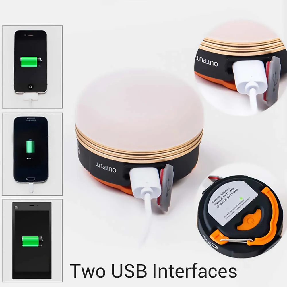 Портативная лампа для кемпинга 3 светодиодных мини фонаря палаток наружная