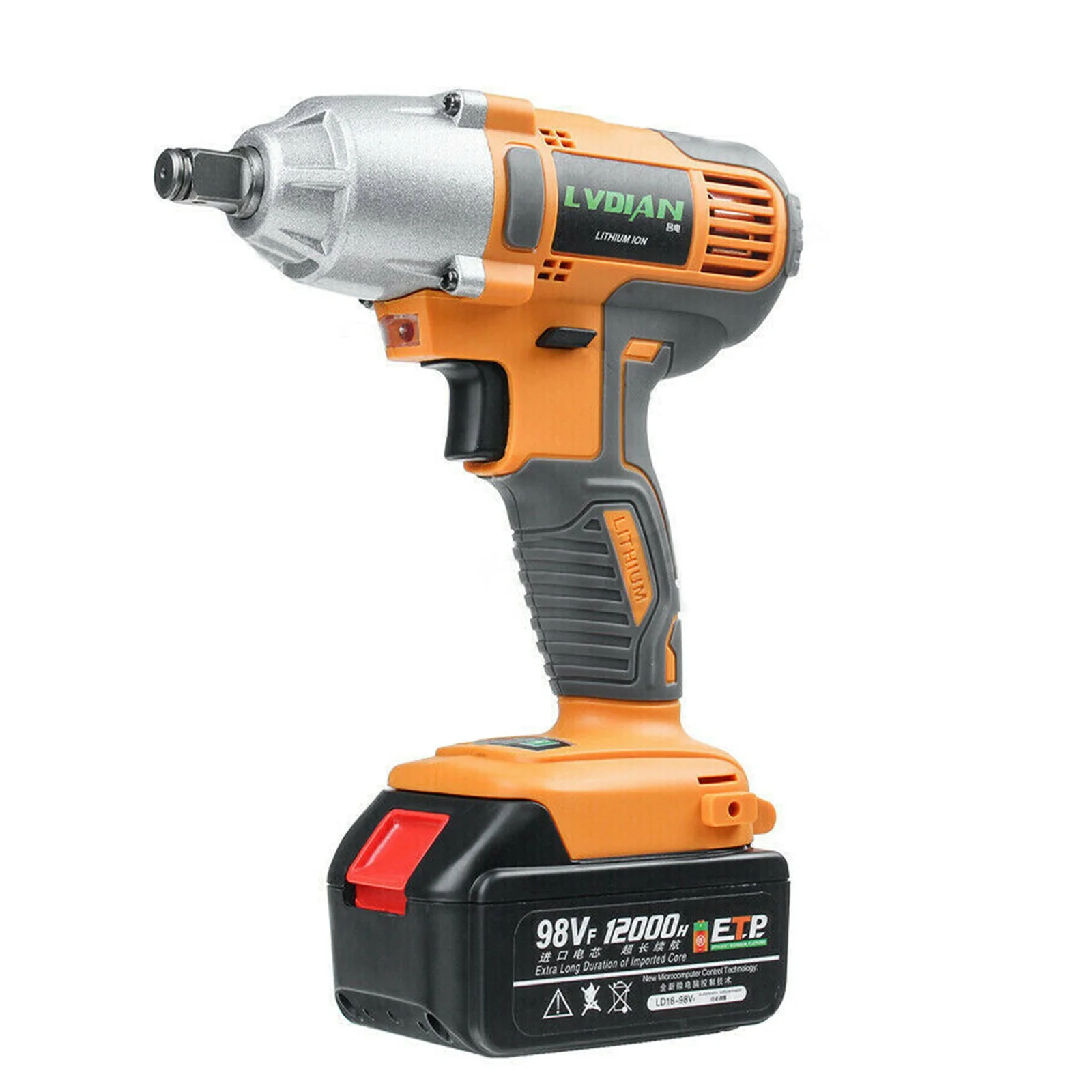 

110-240V 1/2 ''аккумуляторная электрическая ударная гаечный пистолет драйвер 320Nm/li-ion Батарея высокое Мощность электрический ключ, дюймовый станд...