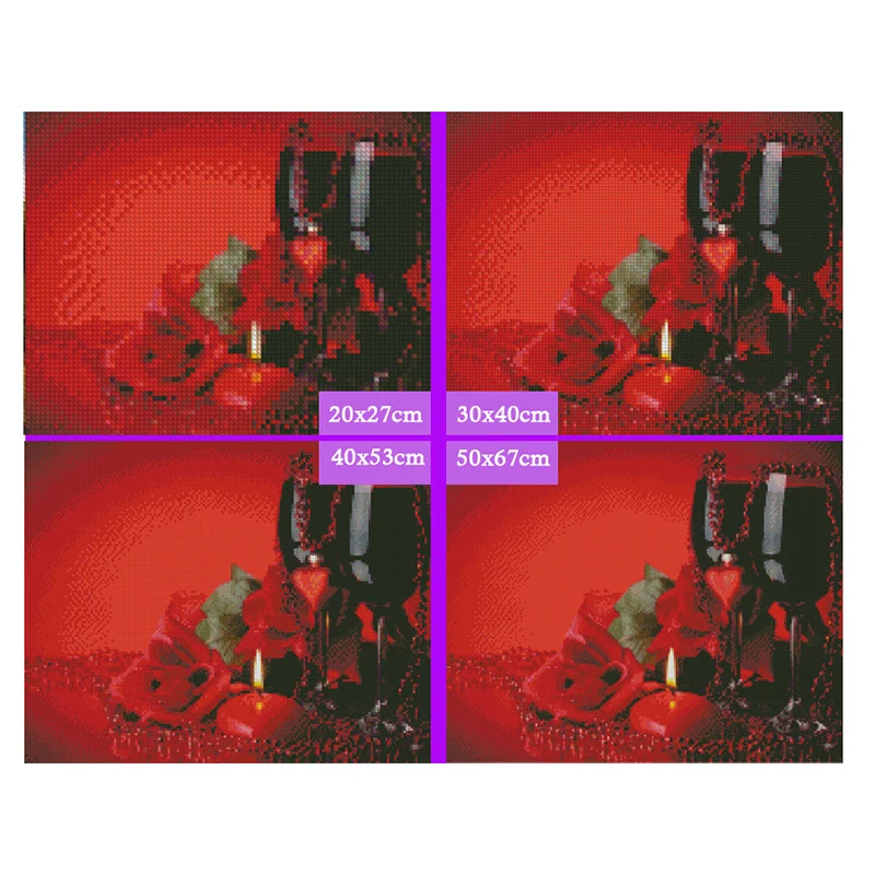 100% полная 5D картина из страз сделай сам винная и розовая 3D круглая стразы вышивка