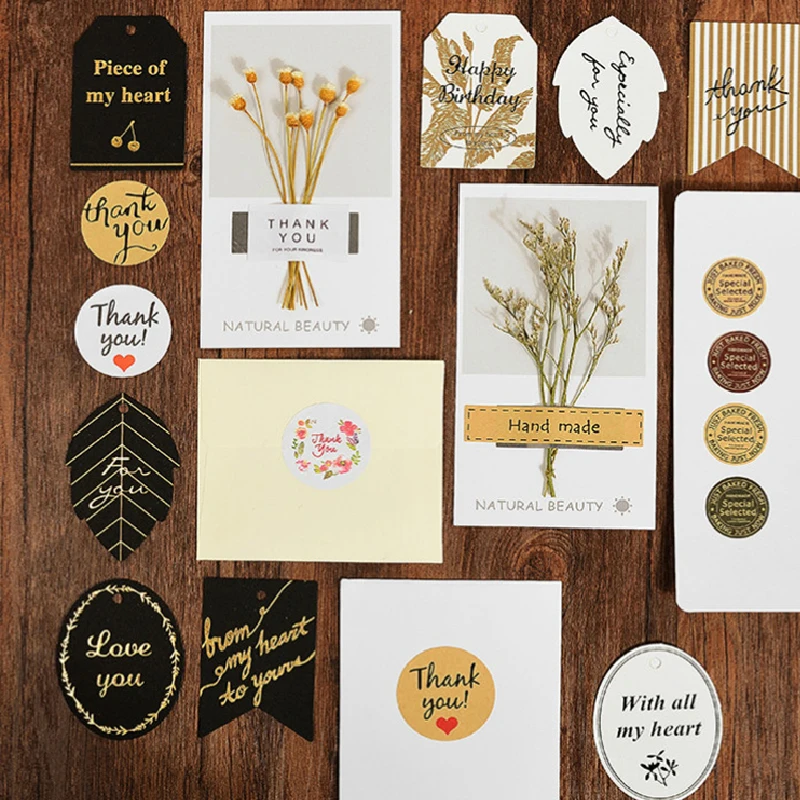 5 шт. прозрачная наклейка клейкая спасибо наклейки этикетки для печати круглая