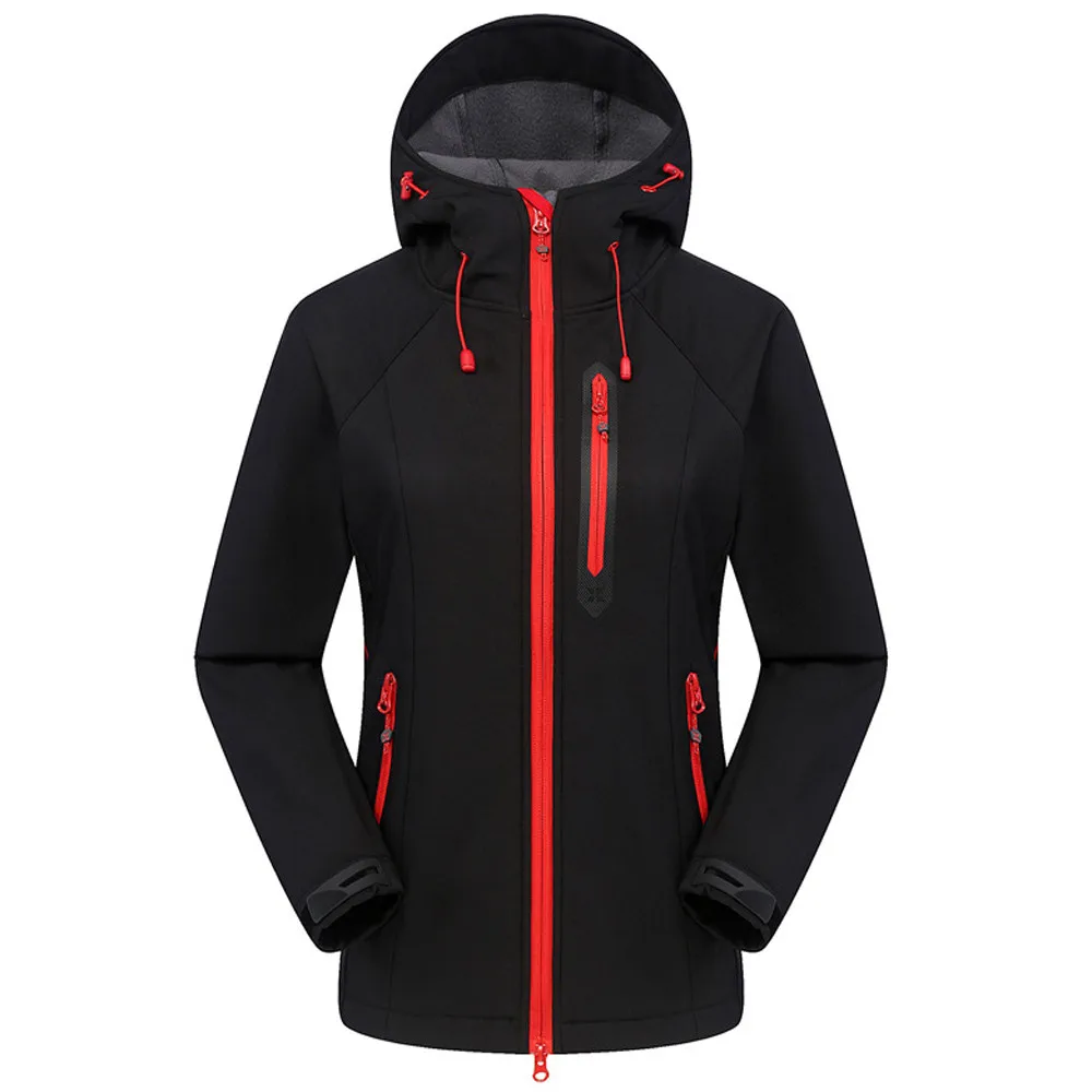 CHAMSGEND Outdoor Women's Softshell Jacket Jacket Jacket Solid Color Jacket Dropshipping