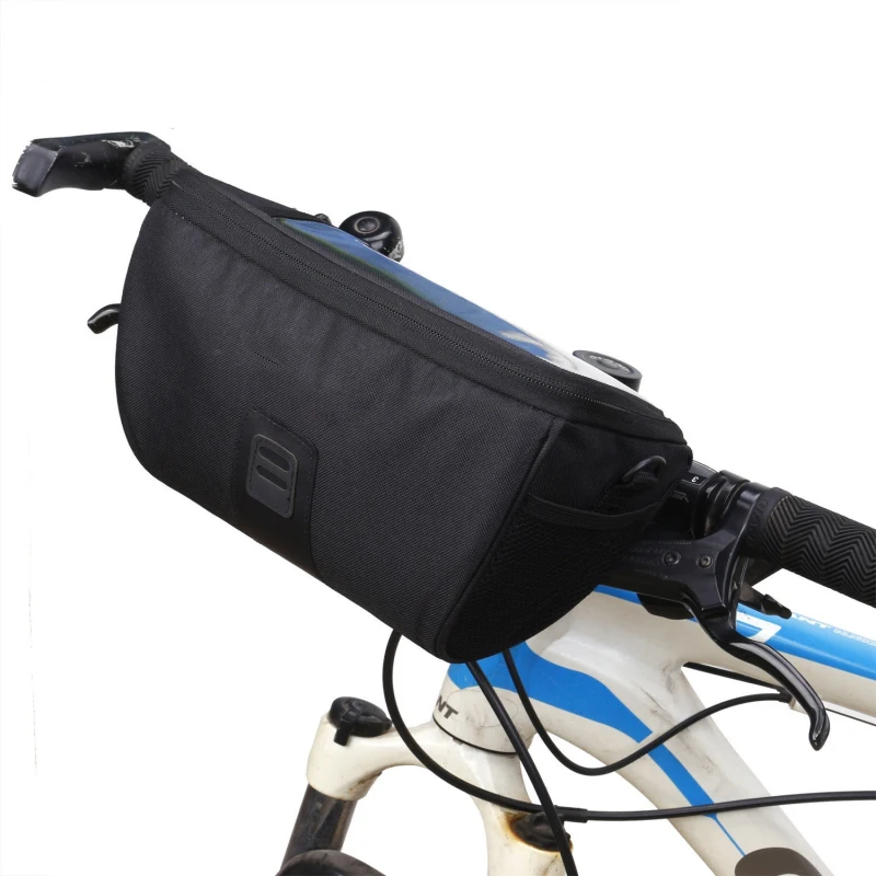 

B-SOUL Bike Front Tube Bag Multifunction Portable Shoulder Bag Waterproof Bicycle Handlebar Basket Pack Bicycle Accessories