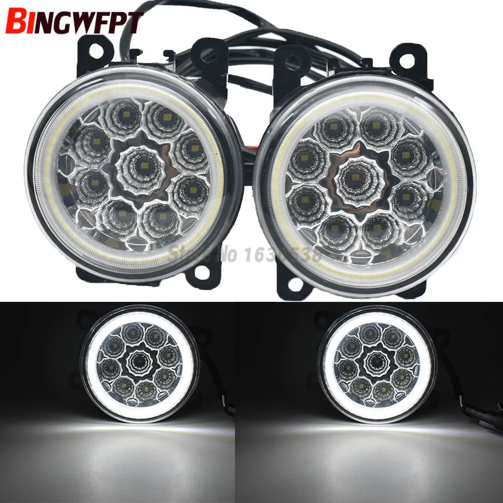 Автостайлинг 90 мм круглсветодиодный Противотуманные фары DRL для Renault Koleos HY 2008 2015