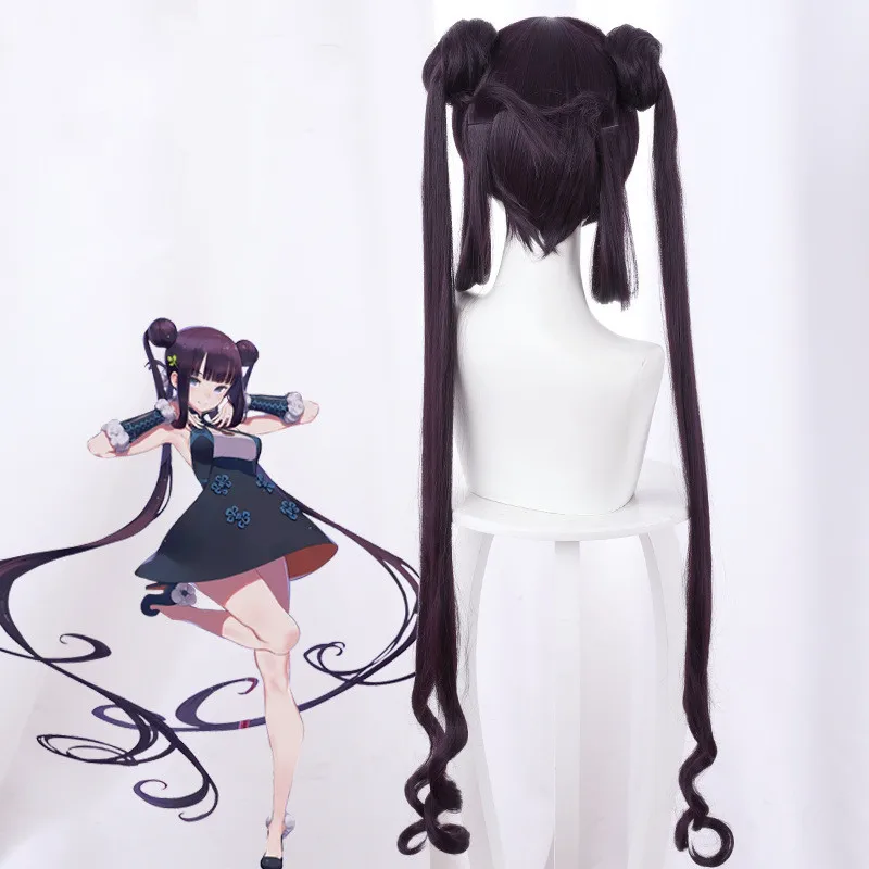 Fate FGO Yang Guifei Yuhuan тигровый рот заколка для волос хвост косплей аниме парик двойные