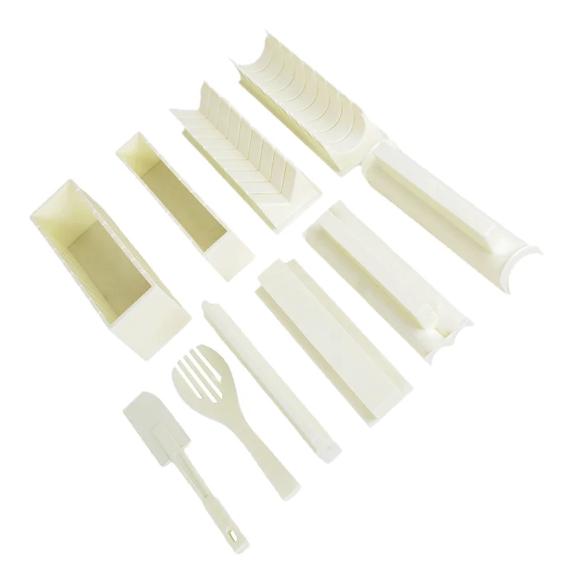 

10 Pcs/Set DIY Sushi Making Kit Roll Sushi Maker Rice Roll Mold Kitchen Sushi Tools Japanese Sushi Cooking Tools Kitchen Tools