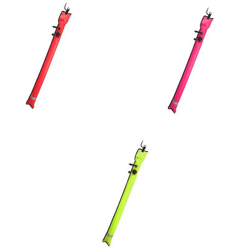 

1M Scuba Diving Inflatable SMB Surface Signal Marker Buoy Visibility Float Signal Tube Sausage