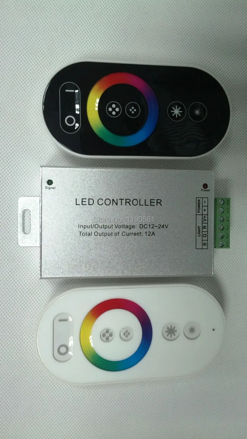 

Черный/белый, 12 В, 6 кнопок, rgb-светодиод, rf, полносенсорный контроллер для rgb smd ленты 5050, 12-24 В постоянного тока