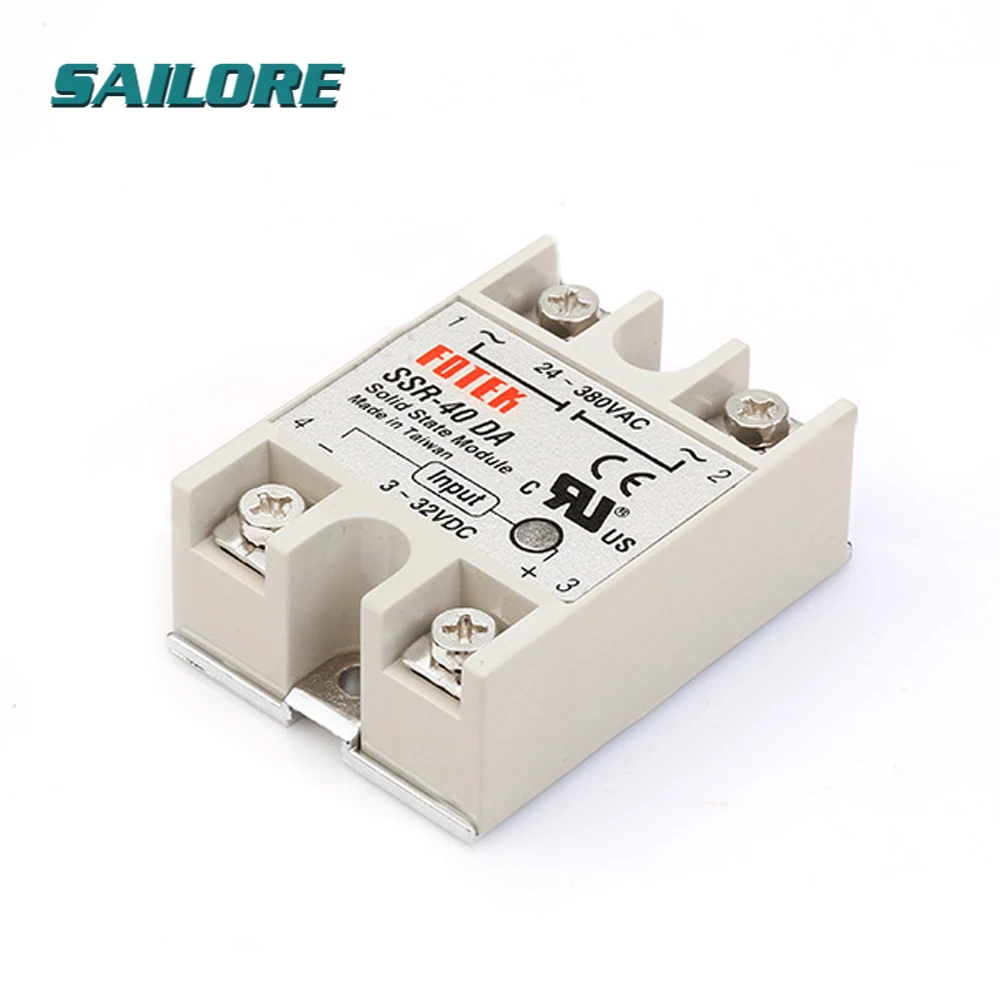

SSR-50DA 3-32VDC 50A 250V выход 24V-380VAC твердотельный релейный модуль