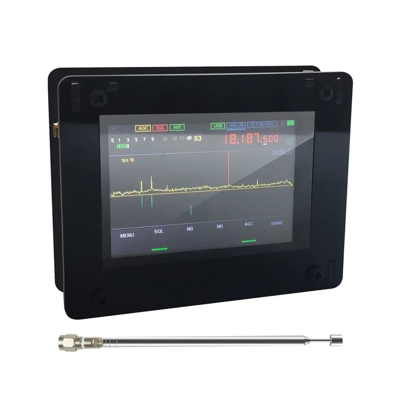 50 кГц-200 МГц Малахитовый SDR am-радиоприемник Malahit DSP 3,5 дюймов Пресс Sn DSP SDR HAM радиоприемник Шум сокращения