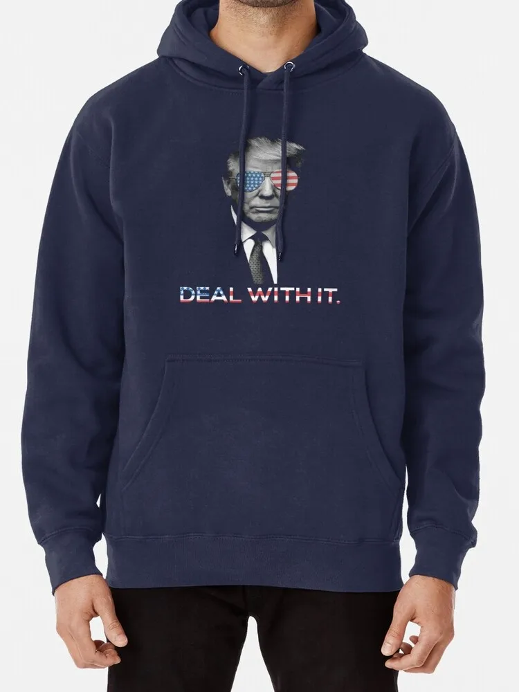 Трамп-Deal With It 100% хлопковая Футболка с изображением Трампа 2016 выборов Дональда