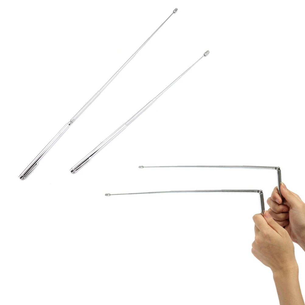 2 шт. в сложенном виде из нержавеющей стали для охоты с привидениями Divining Rods