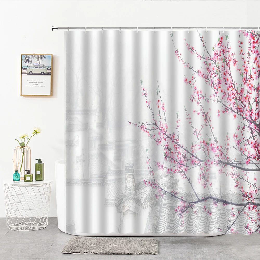 

Maple Leaves Shower Curtain Hand Drawn Colorful Autumn Maple Tree Maple Leaves Flower Home Decor Bath Curtains Bathroom Supplies