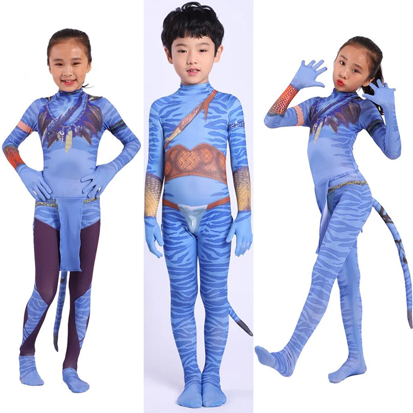 Костюм Аватара 2 для косплея костюм взрослых и детей героя детский карнавальный