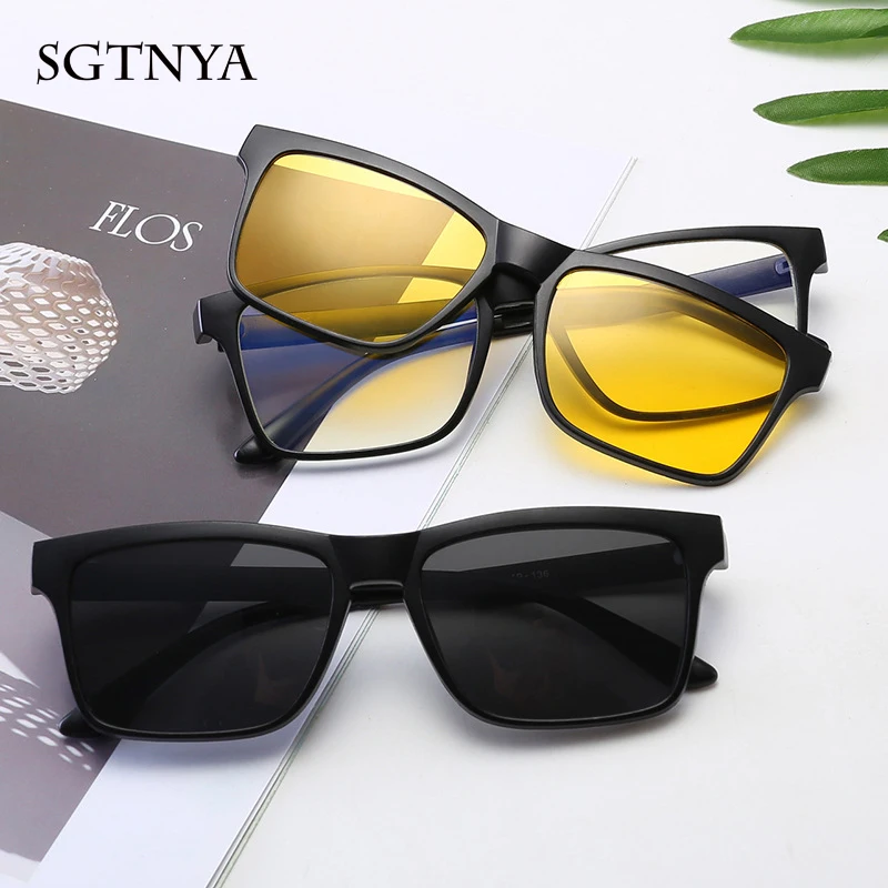 Очки солнцезащитные квадратные для мужчин и женщин модные поляризационные