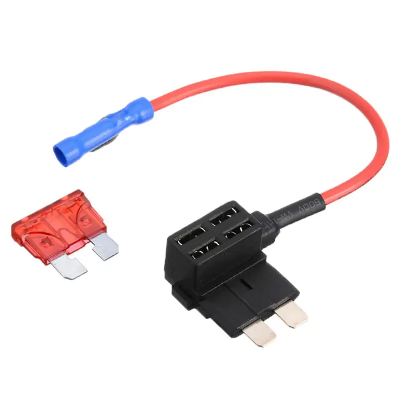 

Car Fuse Holder Add-A-Circuit Blade Replacement Universal 10pcs Adapter