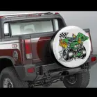 Крышка запасной шины Rat Fink для Jeep Truck SUV, универсальная, подходит для большинства аксессуаров, крышка колеса