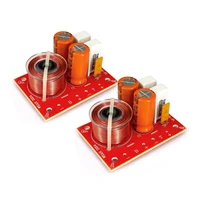 2pcs 2 way 80w diy speaker filter circuit treble bass frequency divider home theater hifi stereo audio crossover filter