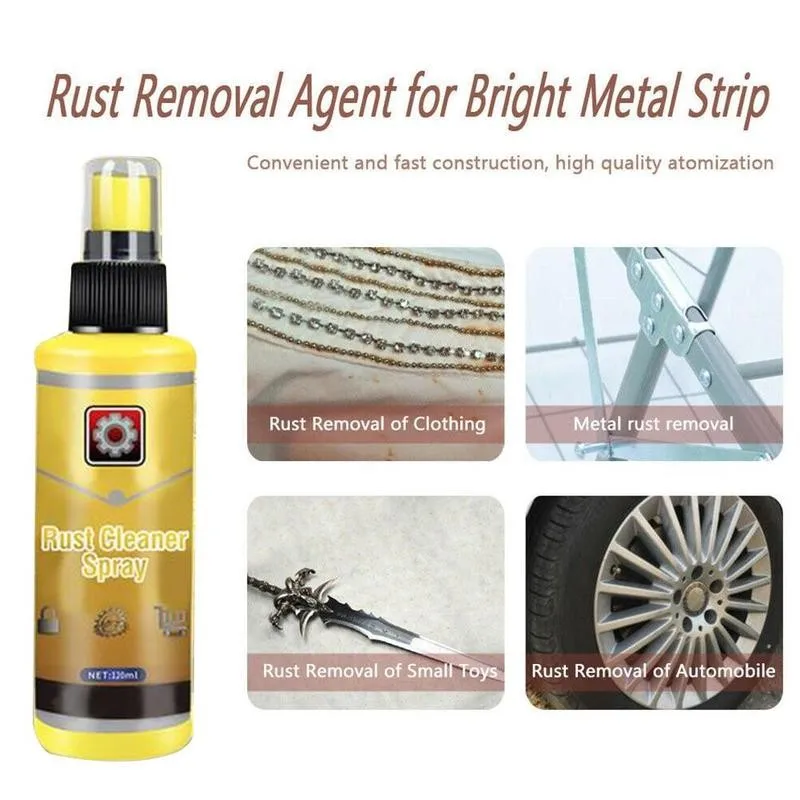 

Middle 120ML Powerful All-Purpose Rust Cleaner Spray Derusting Spray Car Maintenance Household Cleaning Tools Anti-rust Lubrican