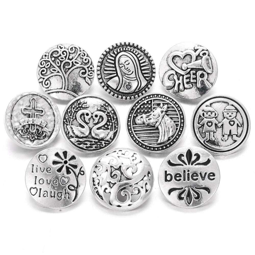 6 шт./лот Новое поступление ювелирное изделие винтажное круглое металлическое