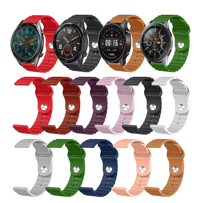 Ремешок силиконовый 22 мм для смарт-часов huami Amazfit gtr 47 ремешок часов Huawei watch GT