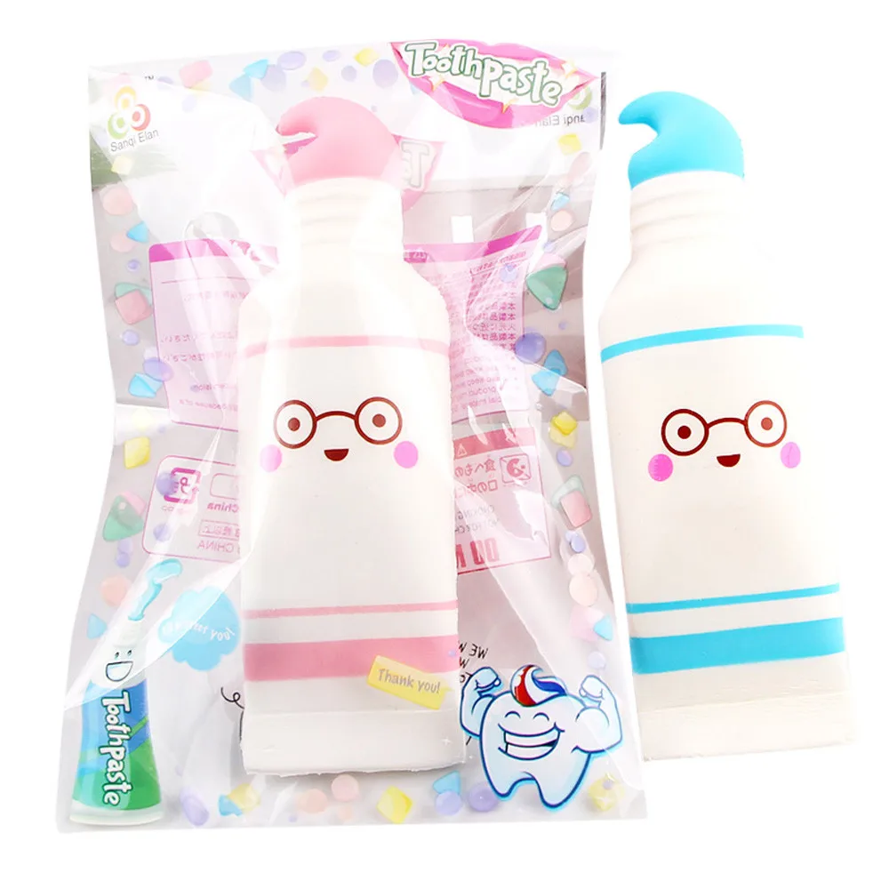 

Kids Cartoon Tooth Pendant Toy Squeeze Stress Reliever Cartoon Cute Toothpaste Scented Slow Rising Toy Kids And Adults Universal