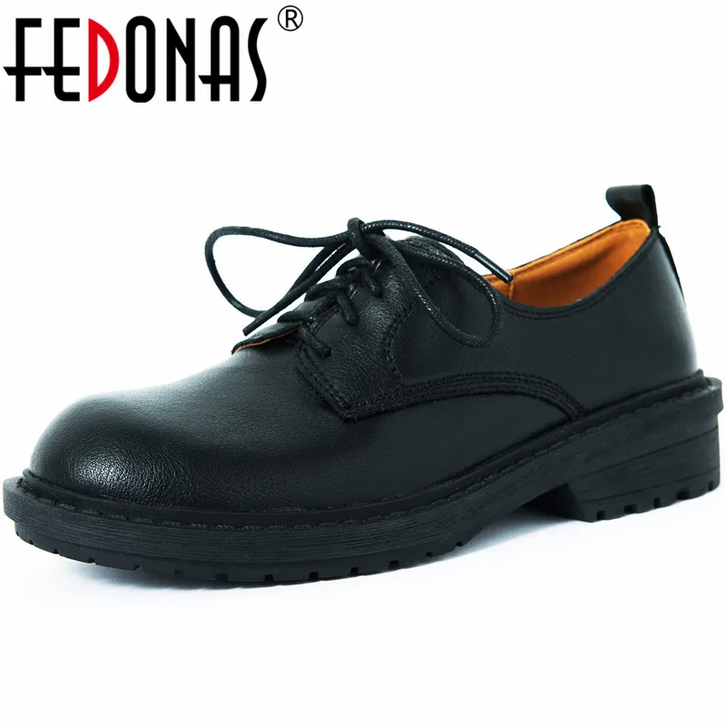 Женские вечерние туфли лодочки FEDONAS винтажные Туфли с круглым носком и