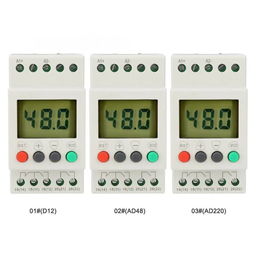 Защитное реле напряжения SVR1000 однофазное din рейка защитное от перенапряжения и