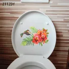 ZTTZDY 24,9  17,3 см дикое растение Цвет живопись на холсте украшения дома настенные наклейки туалет наклейки для унитаза T2-1508